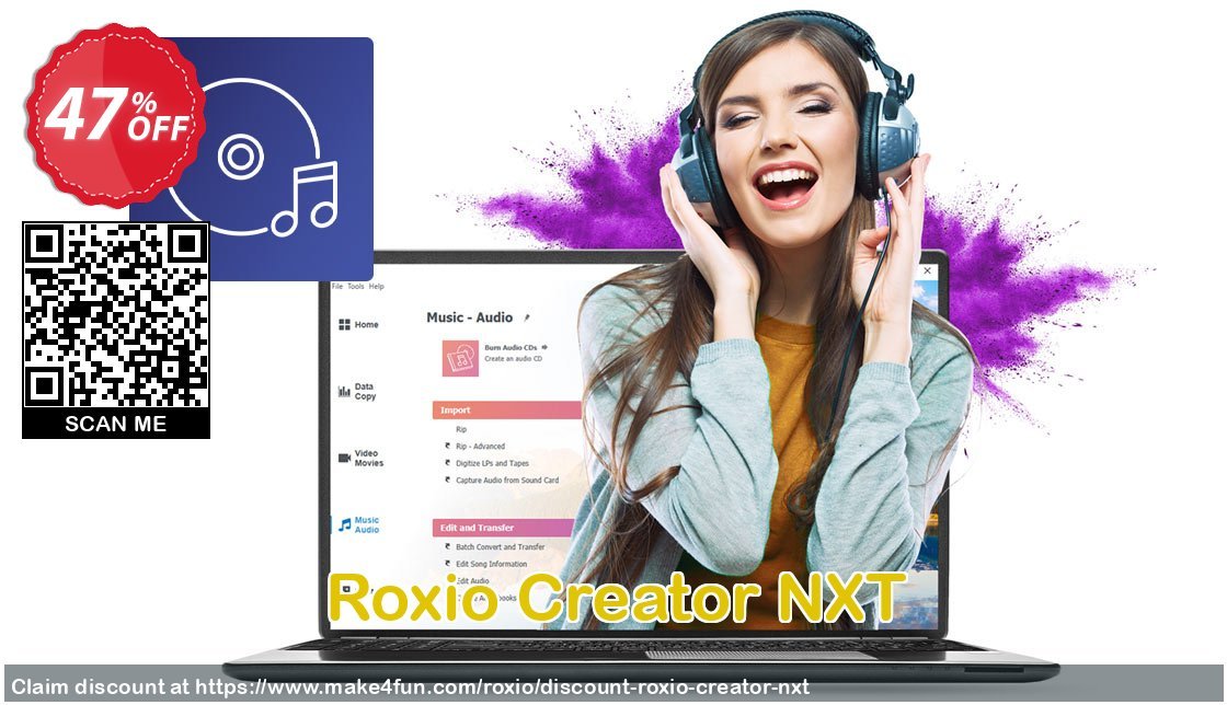 Roxio Creator Nxt coupon codes for Bike Commute Day with 55% OFF, May 2025 - Make4fun